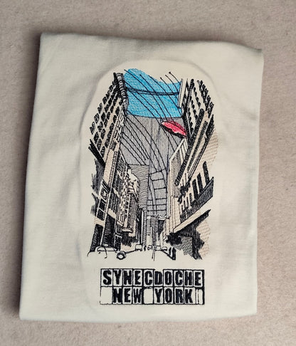 Κέντημα με Τοπίο σε T-shirt